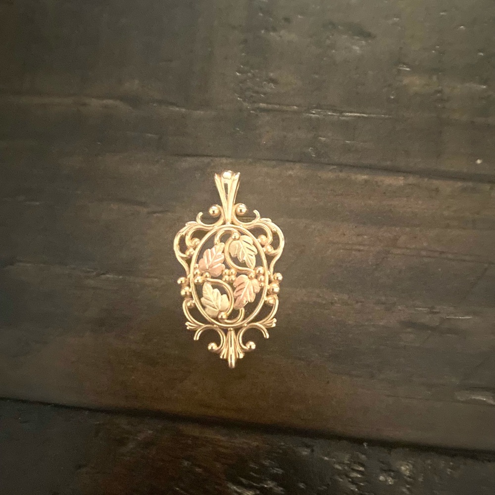 Black hills gold necklace charm